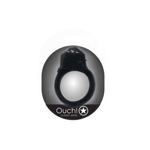 Shots Toys OUCH Classic Metal Handcuffs with Quick Release Safety Feature - Cuffs And Restraints