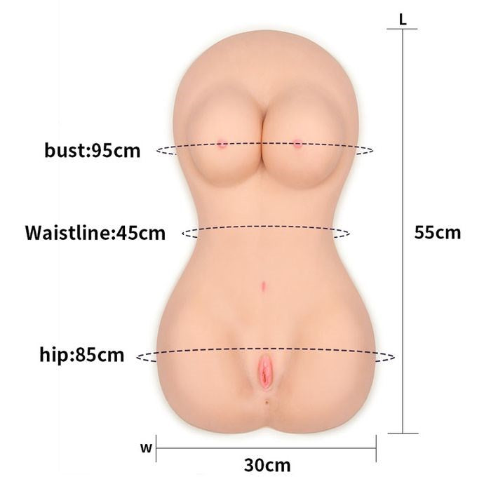 Lovetoy Feel Me Bare Lifesize Mega Male Masturbator Dual Entry Design - Masturbators and Strokers
