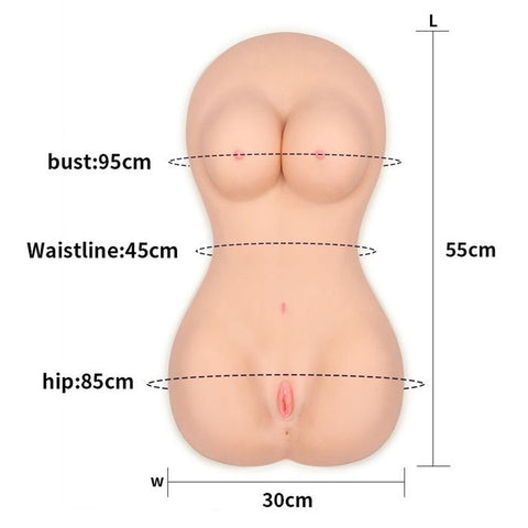 Lovetoy Feel Me Bare Lifesize Mega Male Masturbator Dual Entry Design - Masturbators and Strokers