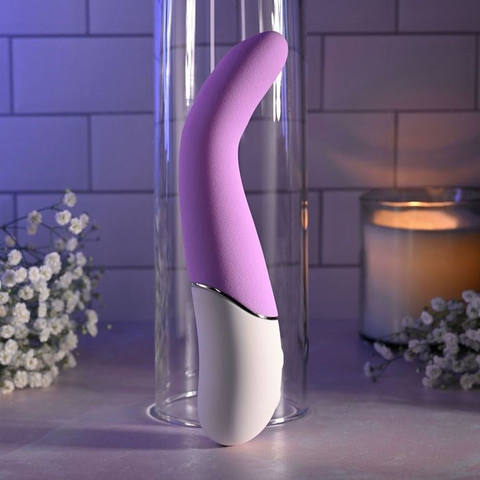 Evolved SLIP OF THE TONGUE Vibrating Flicking Tongue Massager Purple Clitoral - - Finger and Tongue Vibrators