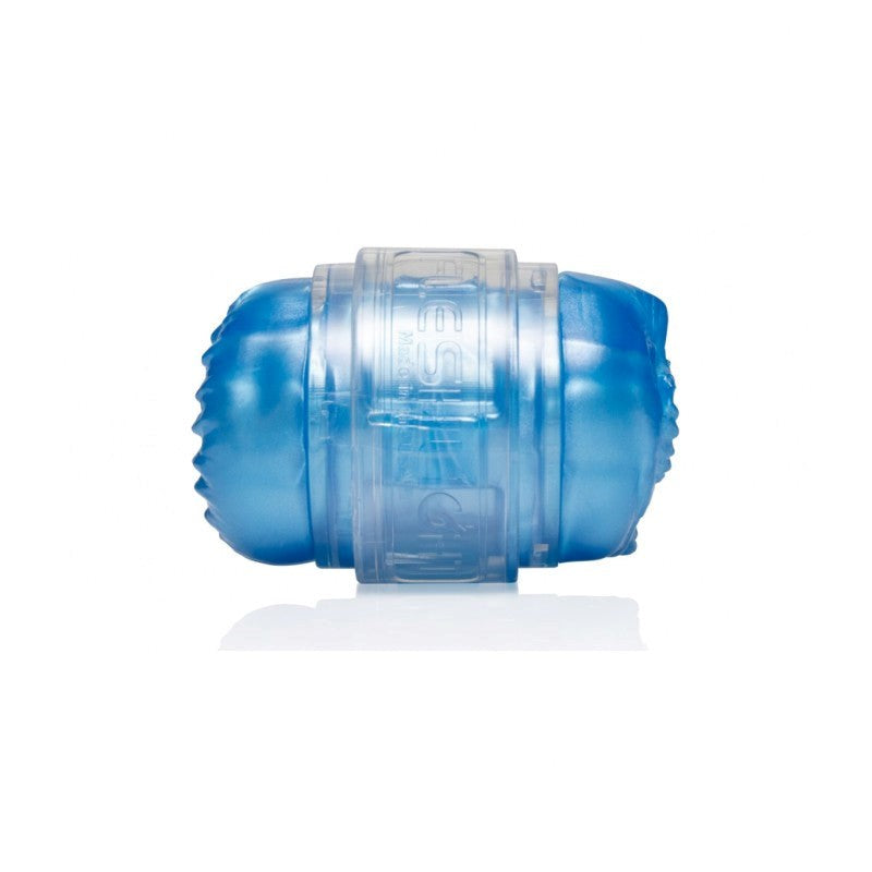 Fleshlight Quickshot Alien Blue Metallic Mouth Butt Masturbator Dual Texture - - Fleshlight Male Masturbators