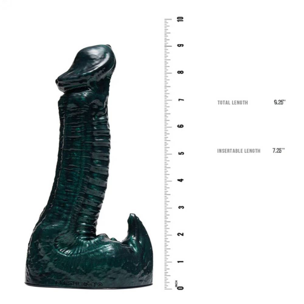 Fleshlight Freaks Alien King Realistic Fantasy Dildo Ribbed Silicone - - Realistic Dildos
