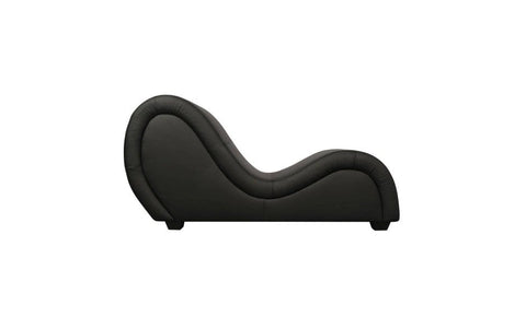 Doc Johnson Daytona Kama Sutra Mebon Chaise Love Lounge Leather Black Premium - Sex Furniture