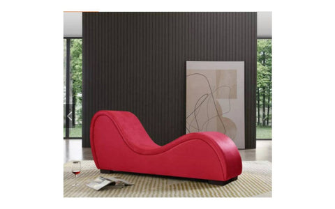 Doc Johnson Daytona Kama Sutra Mebon Chaise Love Lounge Red Dual Height Design - Sex Furniture