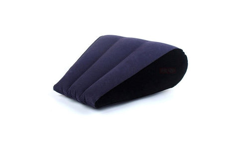 Doc Johnson Daytona Inflatable Sex Positioning Tapered Wedge Cushion Premium Suede - Sex Furniture