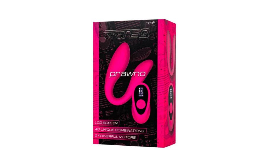 eroTEQ Remote Controlled Dual Motor Couples Vibrator with LCD Remote - - Sex Toys For Couples