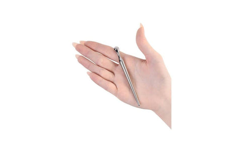 ToyFa Metal Silver Metal Needle Sounding Mens Urethral Plug Gradual Expansion - Urethral Sounds