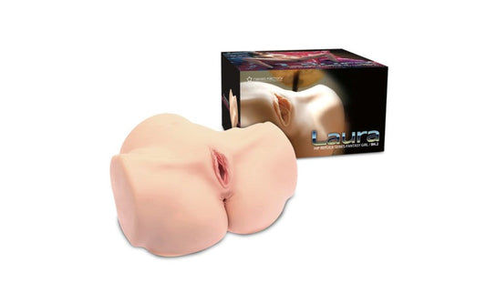 Naked Factory Laura Real Hip Premium Realistic Masturbator Dual Entry TPE - - Realistic Butts And Vaginas