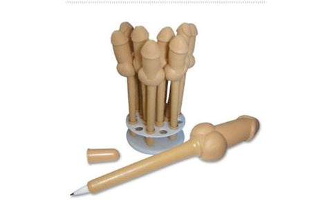 Ozze Creations Novelty Penis Shape Pecker Pen 12 Piece with POS Display - Party Gifts and Novelties