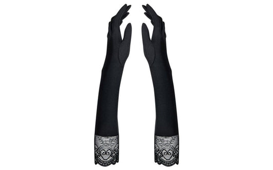 Obsessive Miamor Fabulous Sexy Hand Gloves with Lace and Stones - - Wigs and Gloves