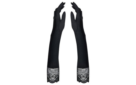 Obsessive Miamor Fabulous Sexy Hand Gloves with Lace and Stones - Wigs and Gloves