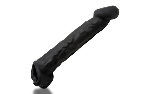 OxBalls Muscle Ripped Inner Ribbed Velvet Smooth Cock Sheath Night Edition - Penis Sleeves and Extenders