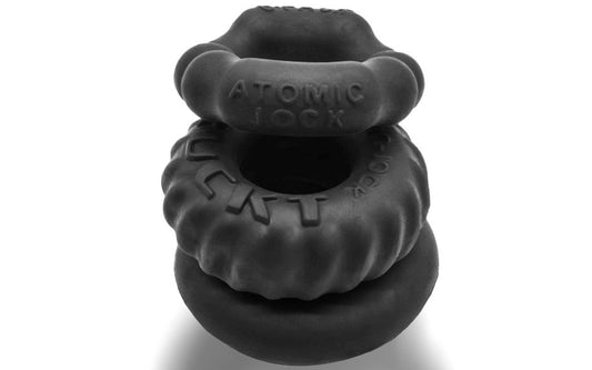 OxBalls Bone Maker 3 Pack Boner Stretchy Cock Ring Night Edition Premium Set - - Stretchy Cock Rings