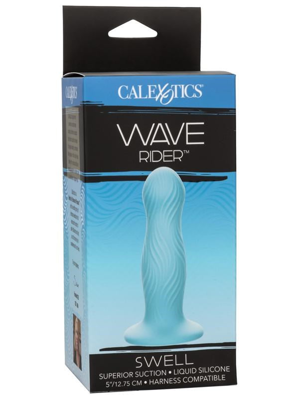 California Exotics Wave Rider Swell Vaginal Silicone Dong with Textured Waves - Non-Realistic Dildos