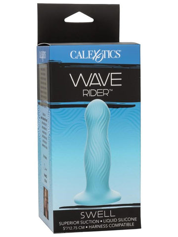 California Exotics Wave Rider Swell Vaginal Silicone Dong with Textured Waves - Non-Realistic Dildos