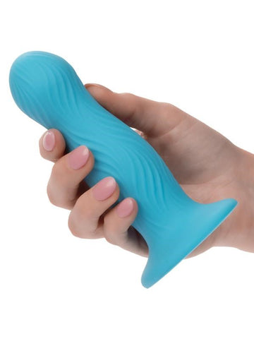 California Exotics Wave Rider Swell Vaginal Silicone Dong with Textured Waves - Non-Realistic Dildos