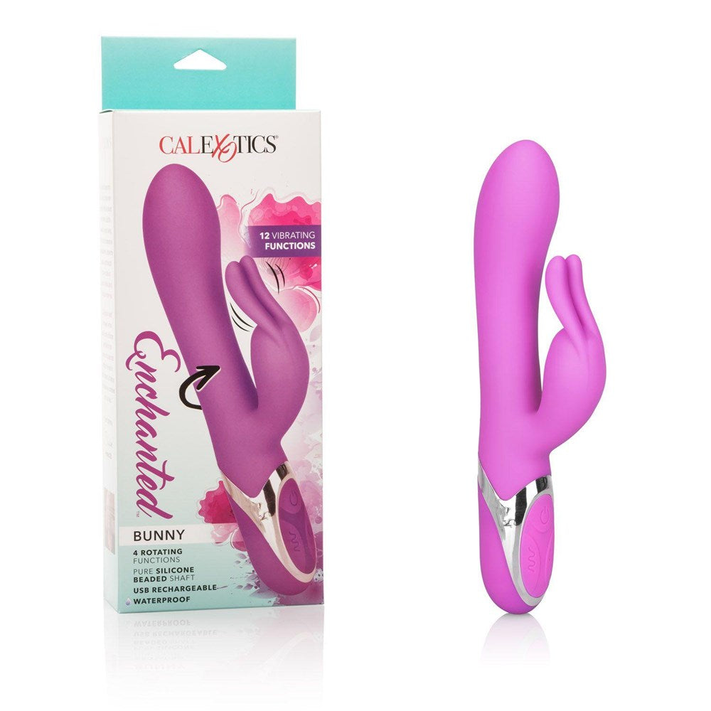 California Exotics Enchanted Bunny Multi Function Rabbit Vibrator with Rotating Beads - - Rabbit Vibrators