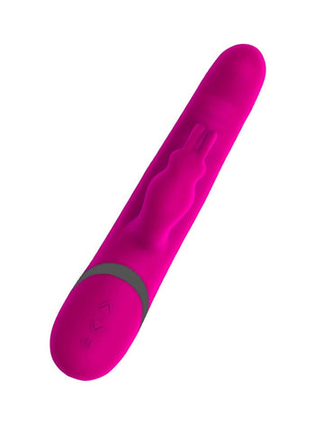 BMS Factory Commotion Cha Cha Thrusting Rabbit Vibrator Raspberry G Spot - Rabbit Vibrators