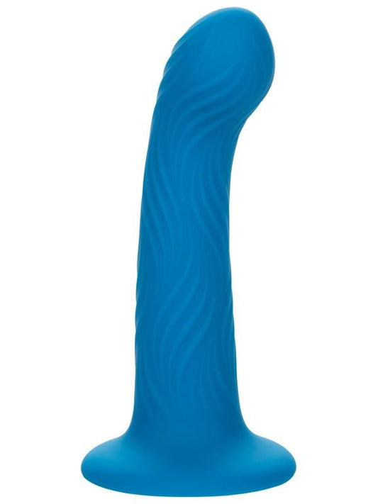 California Exotics Wave Rider Ripple G Spot Silicone Probe with Suction Cup Base - - Non-Realistic Dildos
