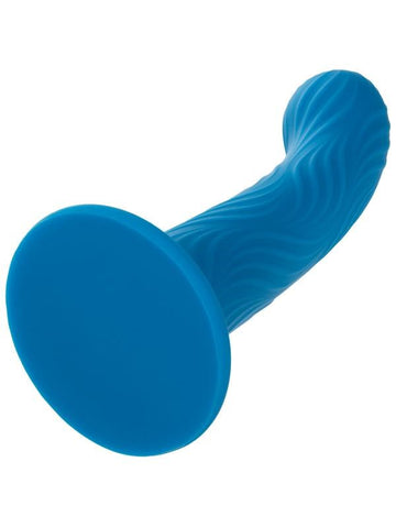 California Exotics Wave Rider Ripple G Spot Silicone Probe with Suction Cup Base - Non-Realistic Dildos