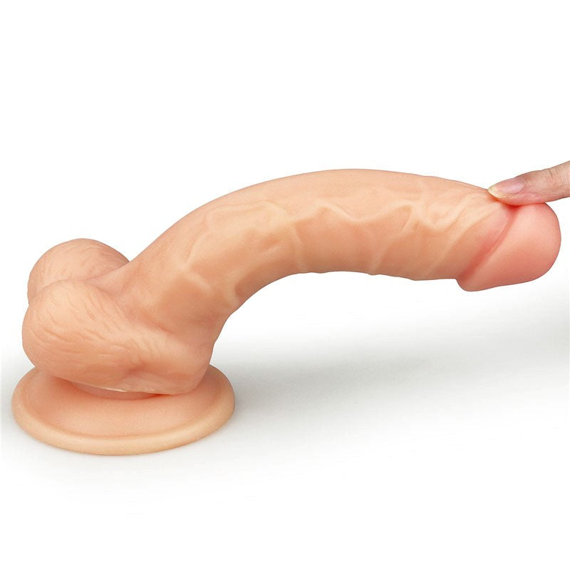 Lovetoy The Ultra Soft Dude Realistic Dong Flesh with Suction Cup Base - - Realistic Dildos