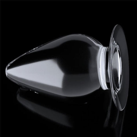 Lovetoy Flawless Tapered Tip Butt Plug 11.5cm Clear TPE Anal Stimulation - Butt Plugs