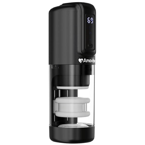 Amovibe Porsha Rechargeable Automatic Male Masturbator - - Masturbators and Strokers