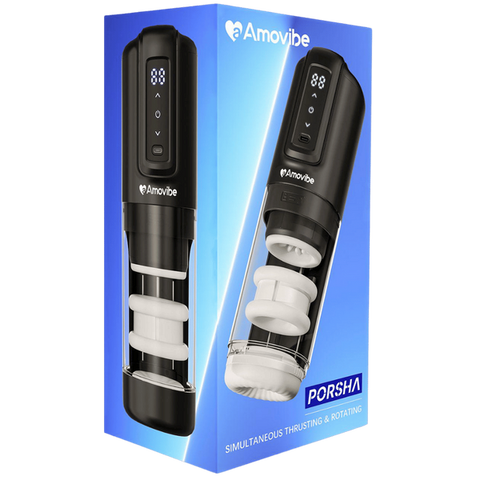 Amovibe Porsha Rechargeable Automatic Male Masturbator - Masturbators and Strokers