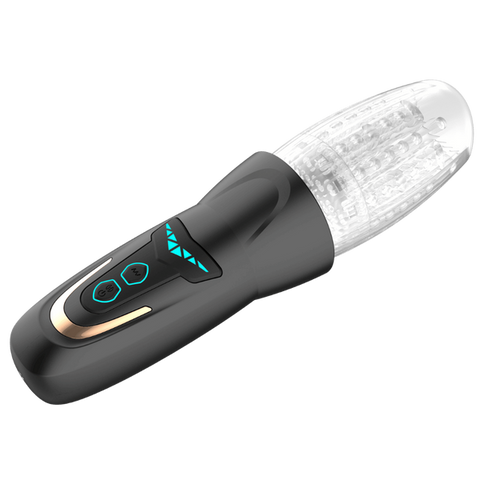 Amovibe Dragon Pro Rechargeable Rotating Male Masturbator Black - Masturbators and Strokers