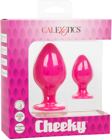 California Exotics Cheeky Body Safe Silicone Anal Plug Pink - Butt Plugs