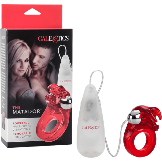 California Exotics The Matador Vibrating Cock Ring Red - - Vibrating Cock Rings