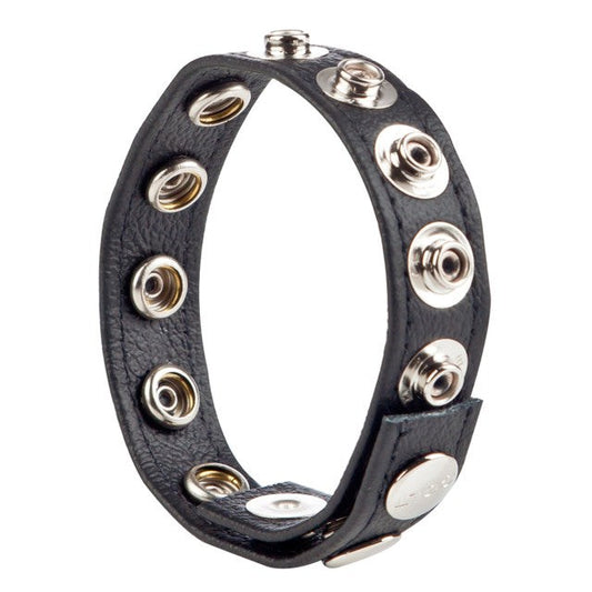 Colt Adjustable 8 Snap Fastener Leather C/B Strap Cock Ring - - Cock Rings