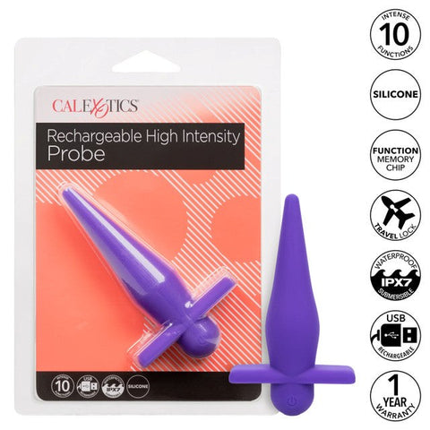 California Exotics Rechargeable High Intensity Anal Probe Purple - Anal Vibrators