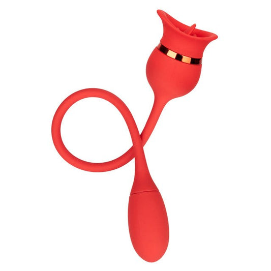 French Kiss Casanova Multi Function Clitoral Stimulator Massager Red - - Clit Ticklers and Pulsators