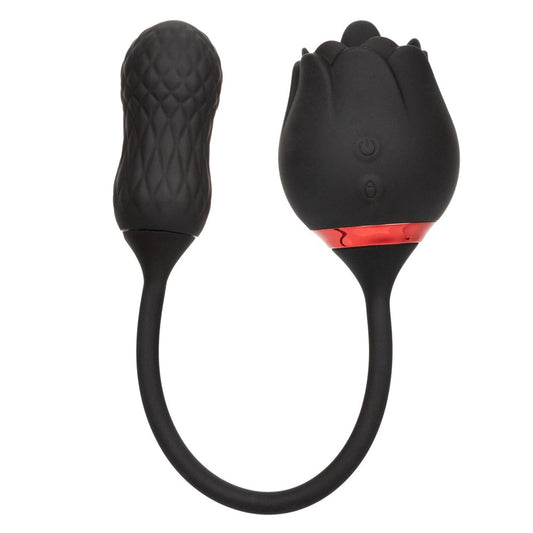 French Kiss Elite Siren 10 Function Clitoral Stimulator Black - - Clit Ticklers and Pulsators