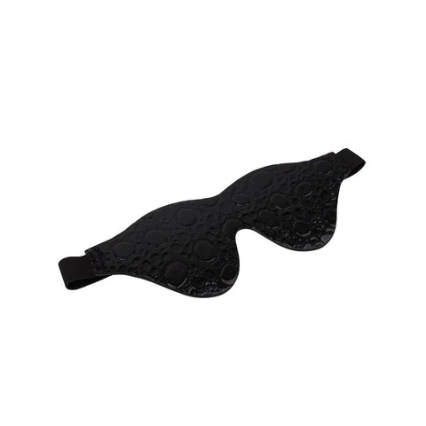 Behave LOVE IS BLIND Drop Pattern BDSM Mask Black - Masks And Blindfolds