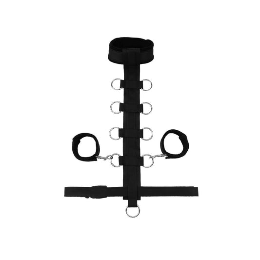 Behave Be My Slave Bondage Set Black - - Cuffs And Restraints