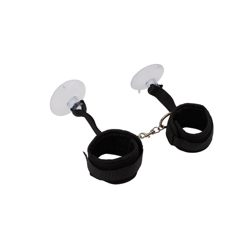 Behave Tie Up Love Adjustable BDSM Cuffs Black - Cuffs And Restraints