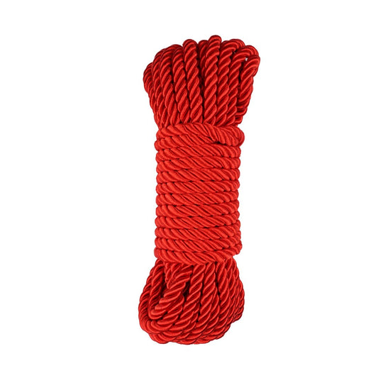 Behave Reatrain Me Bondage Rope Red - - Cuffs And Restraints