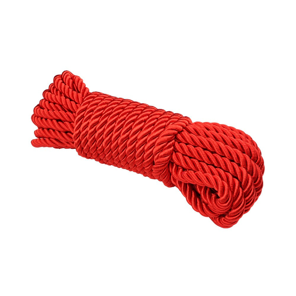 Behave Reatrain Me Bondage Rope Red - - Cuffs And Restraints