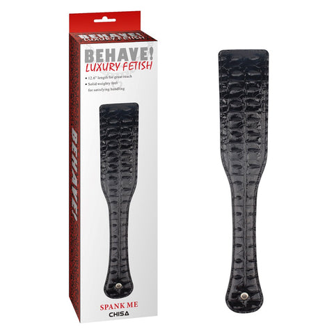 Chisa Behave Spank Me BDSM Play Paddle Black Impact Play Sex Toy - Paddles And Slappers