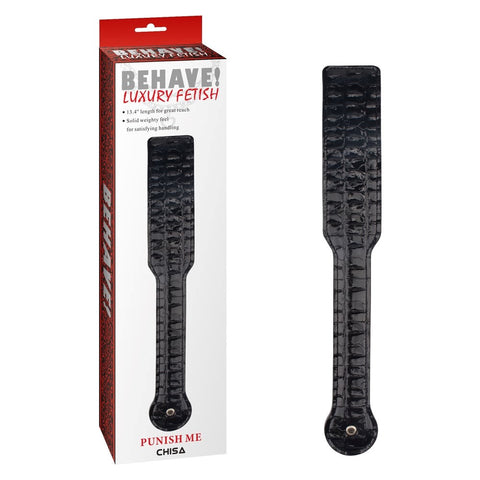 Chisa Behave Punish Me Fetish Play Paddle Black Professional BDSM Impact Play - Paddles And Slappers