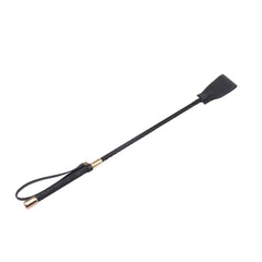 Behave Mischief Crop Super Soft Leather Tip Black - - Whips And Crops