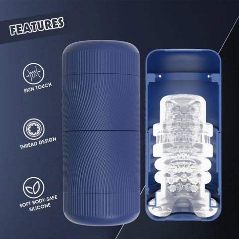 Lust Ripple Phantom Mens Masturbator Blue - Masturbators and Strokers