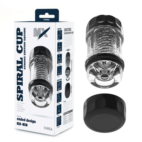MX Spiral Cup Strong Edition Square Mens Masturbator - Masturbators and Strokers