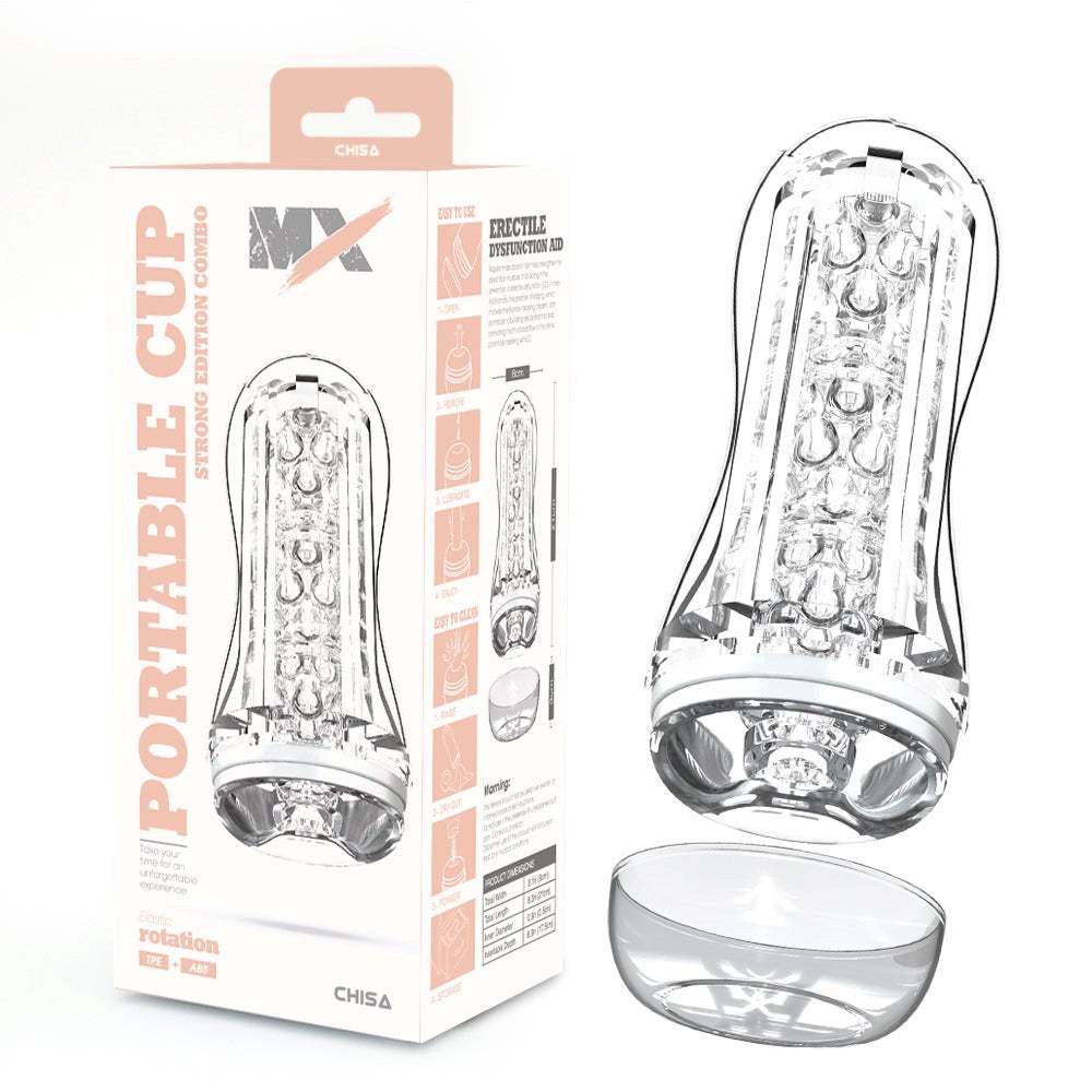 MX Portable Cup Strong Edition Mens Masturbator Combo - - Masturbators and Strokers