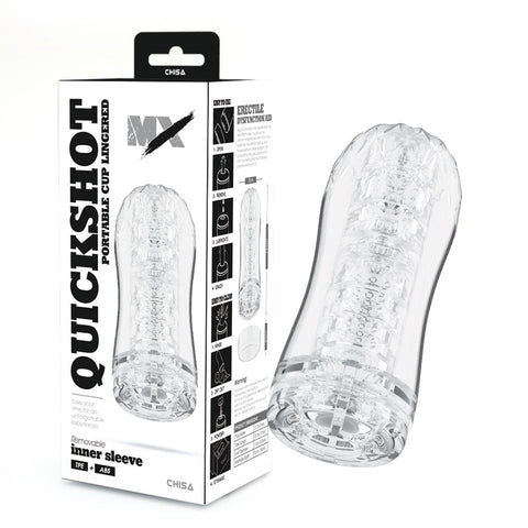 MX Quickshot Portable Cup Lingered Automatic Male Stroker - Masturbators and Strokers