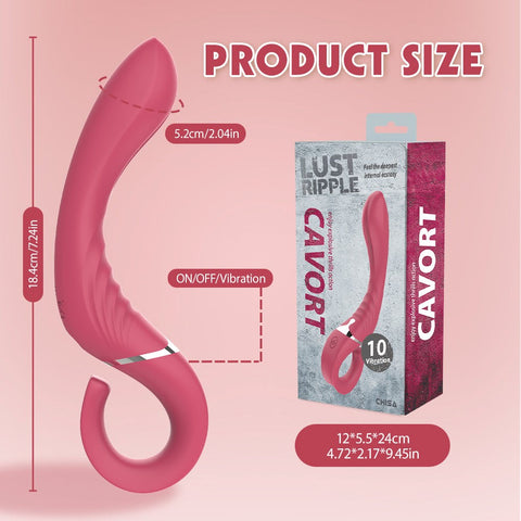 Lust Ripple Cavort 10 Function G Spot Vibrator Pink - G-Spot Vibrators