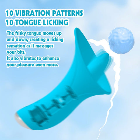 Lust Ripple Succubi 10 Function Clitoral Stimulator Blue - Clit Ticklers and Pulsators