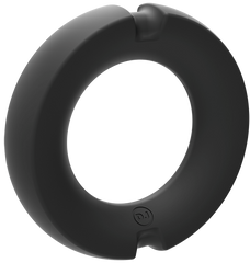 Kink Silicone Covered Metal Cock Ring 45mm - - Steel Cock Rings